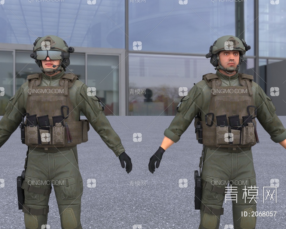 FBI联邦调查局部队3D模型下载【ID:2068057】
