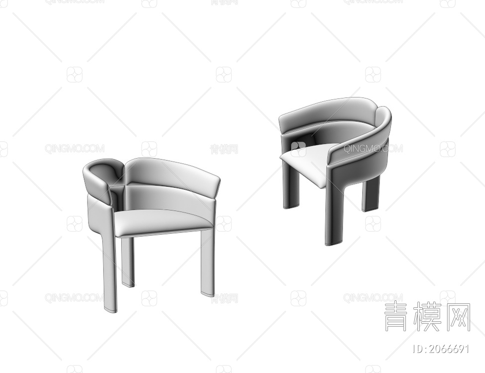 餐椅3D模型下载【ID:2066691】
