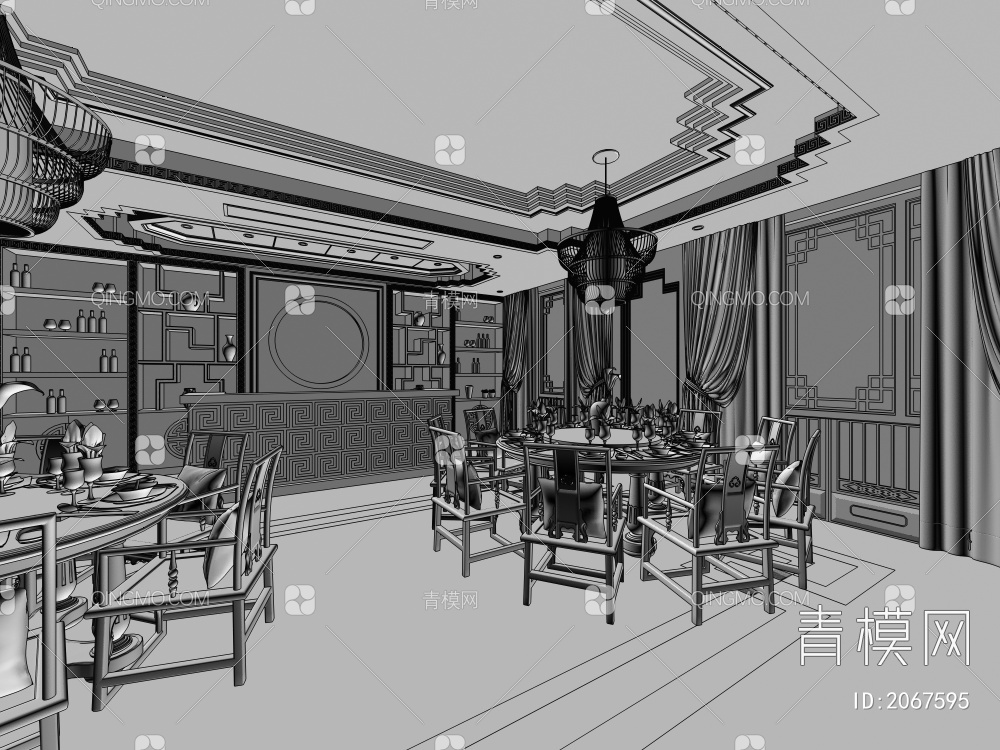 餐厅3D模型下载【ID:2067595】