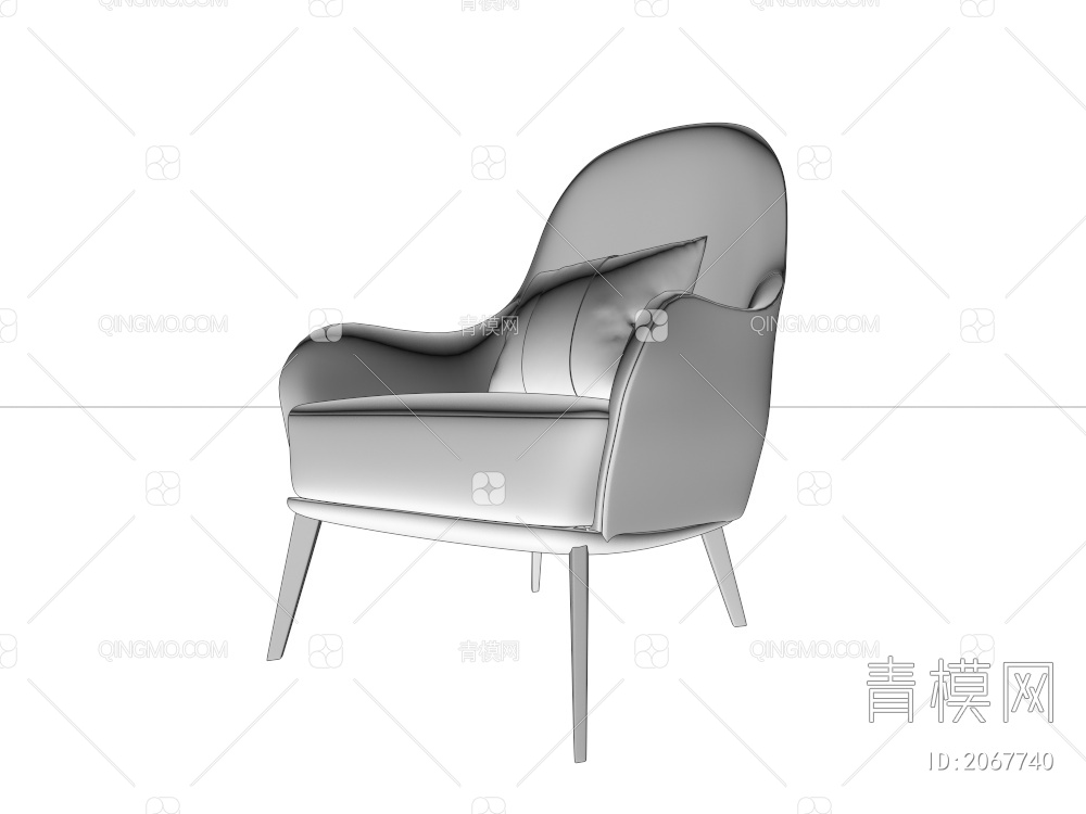 休闲椅3D模型下载【ID:2067740】