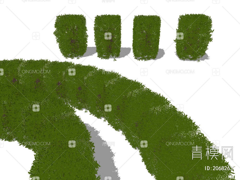 景观植物灌木SU模型下载【ID:2068263】