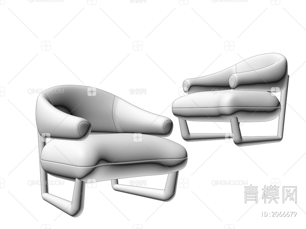 单椅3D模型下载【ID:2066679】
