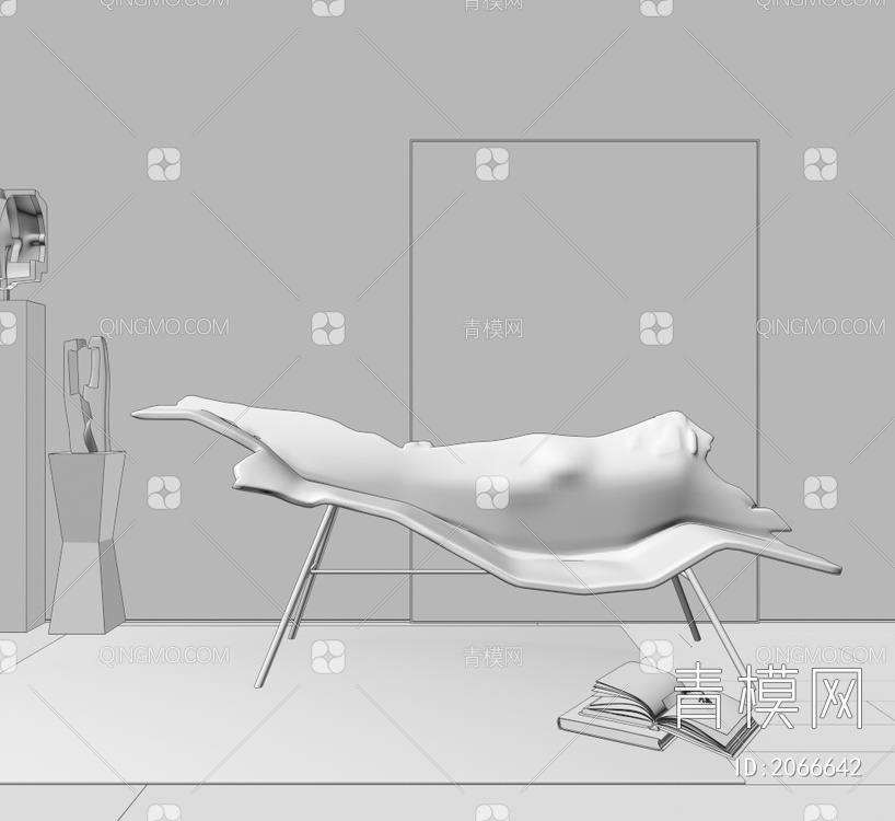 躺椅3D模型下载【ID:2066642】