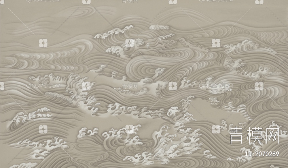 日式水浪背景壁纸壁布背景画贴图下载【ID:2070289】