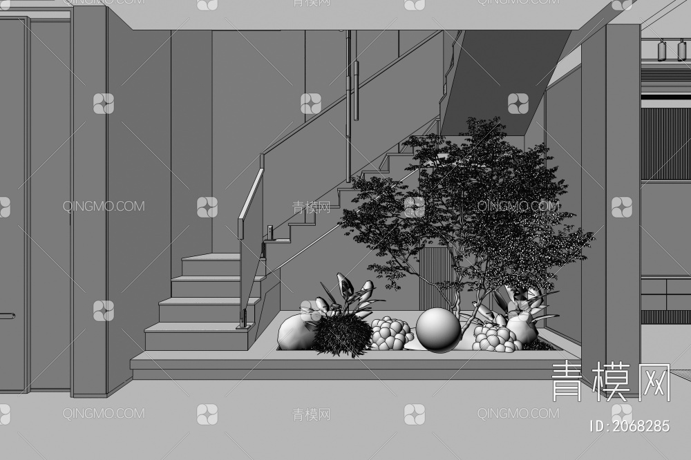 楼梯间3D模型下载【ID:2068285】