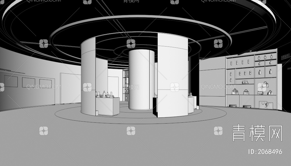 企业展厅3D模型下载【ID:2068496】