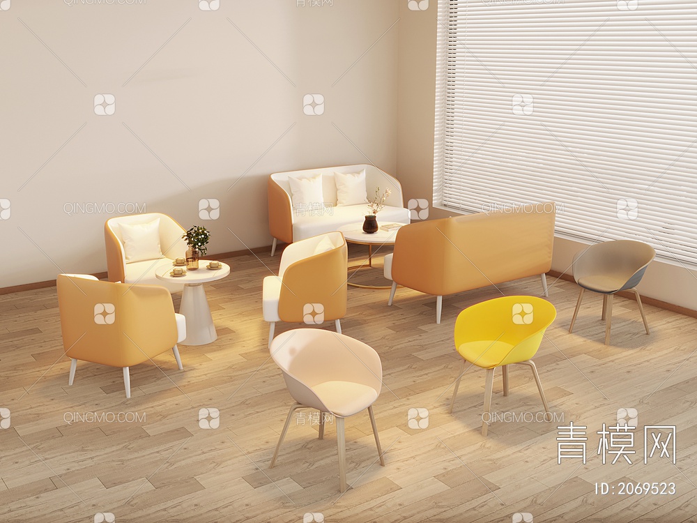 沙发 单椅3D模型下载【ID:2069523】