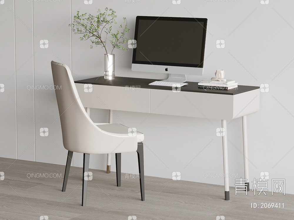 书桌椅3D模型下载【ID:2069411】