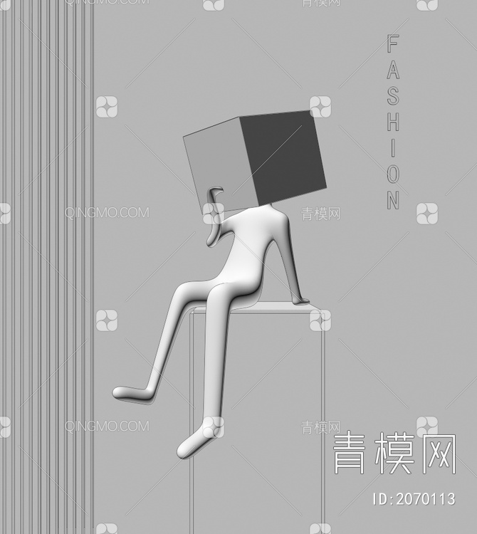 抽象雕塑3D模型下载【ID:2070113】