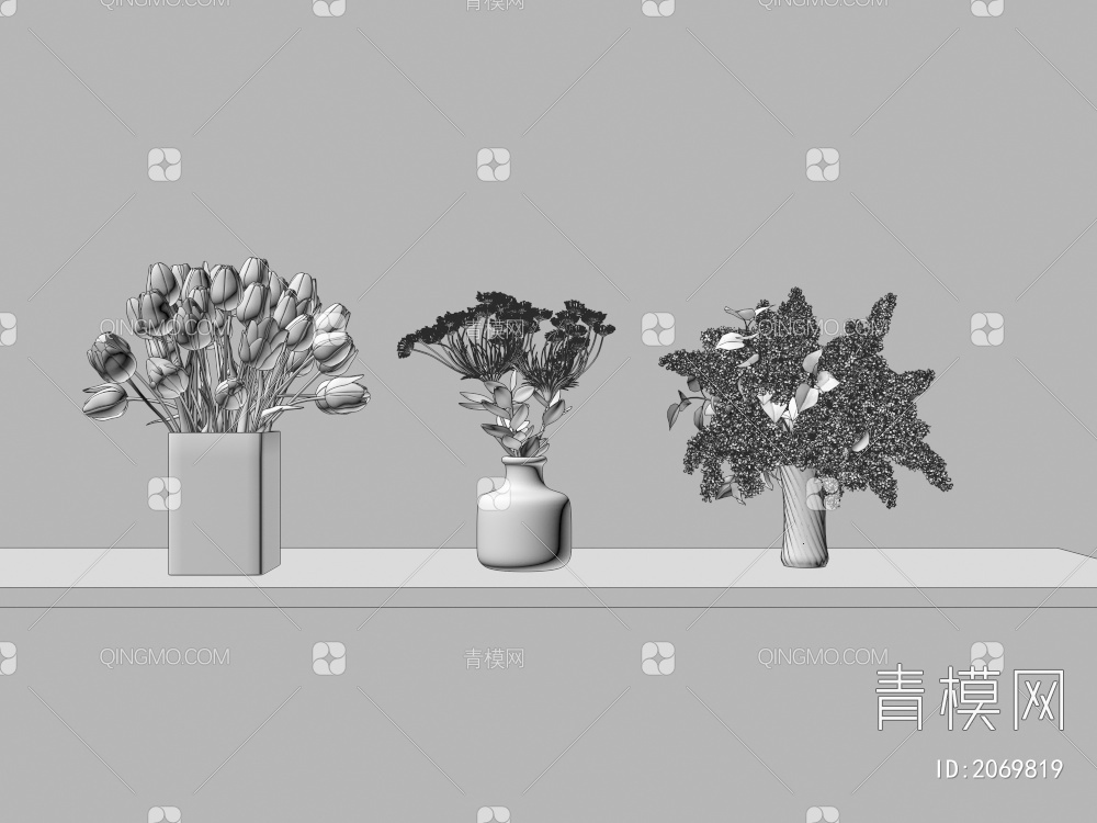 花卉装饰品3D模型下载【ID:2069819】