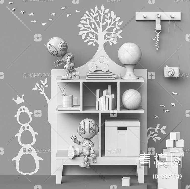 玩具和家具3D模型下载【ID:2071149】