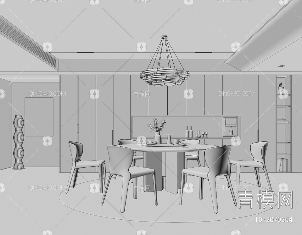 餐厅3D模型下载【ID:2070354】