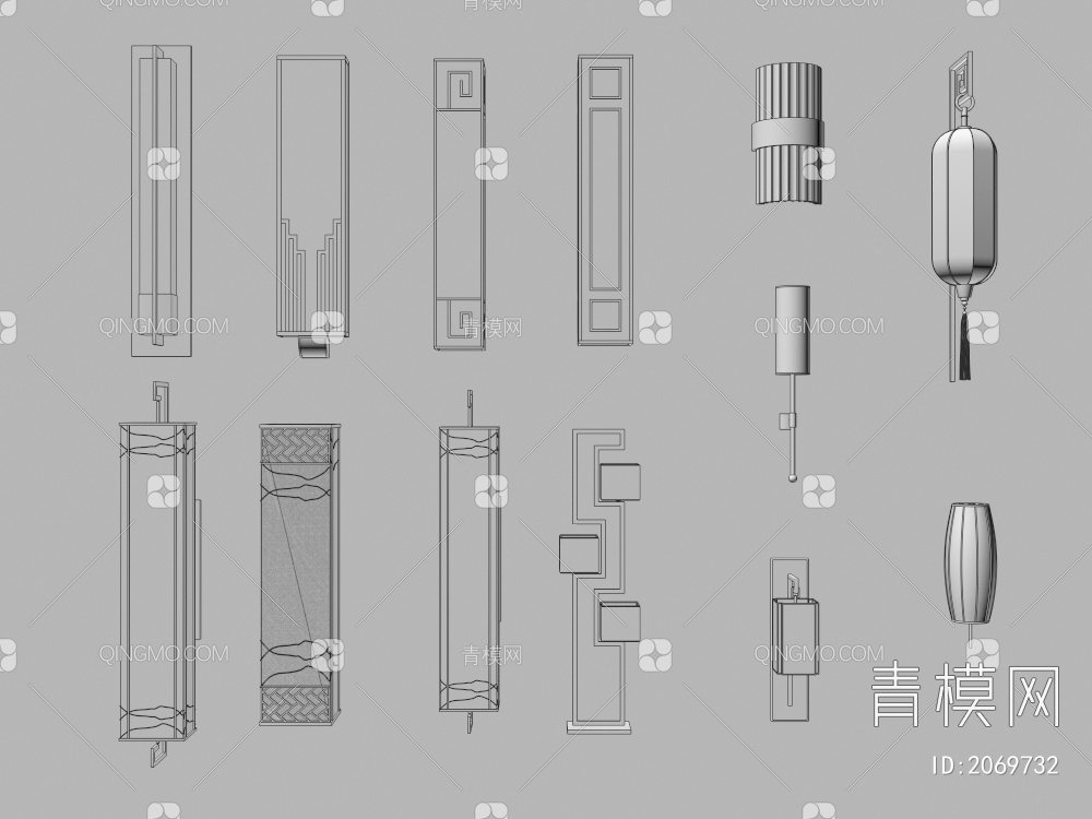 壁灯 阅读灯3D模型下载【ID:2069732】