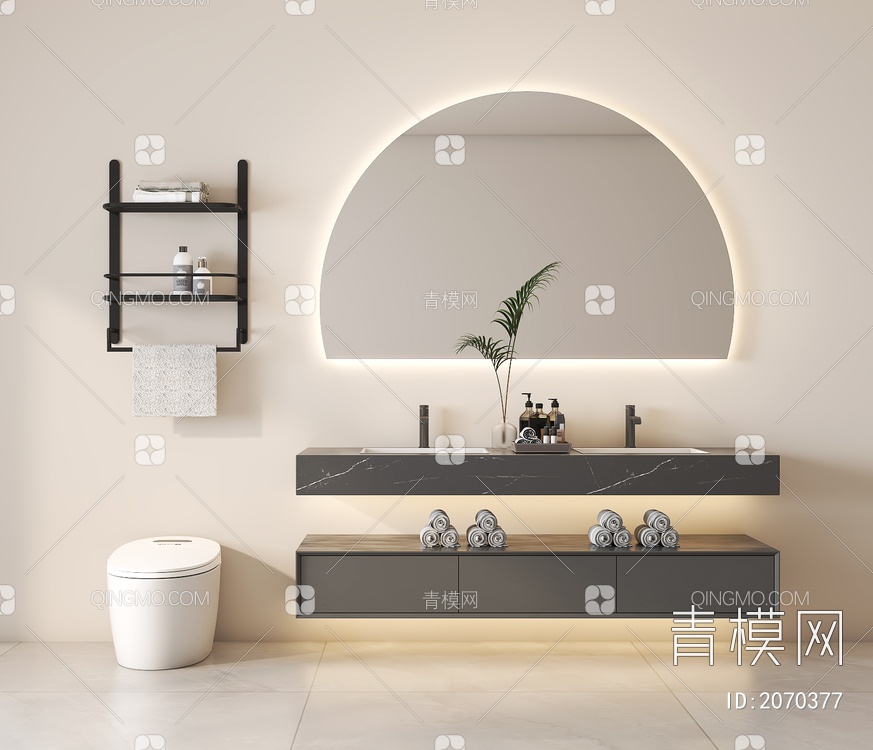 浴室柜3D模型下载【ID:2070377】