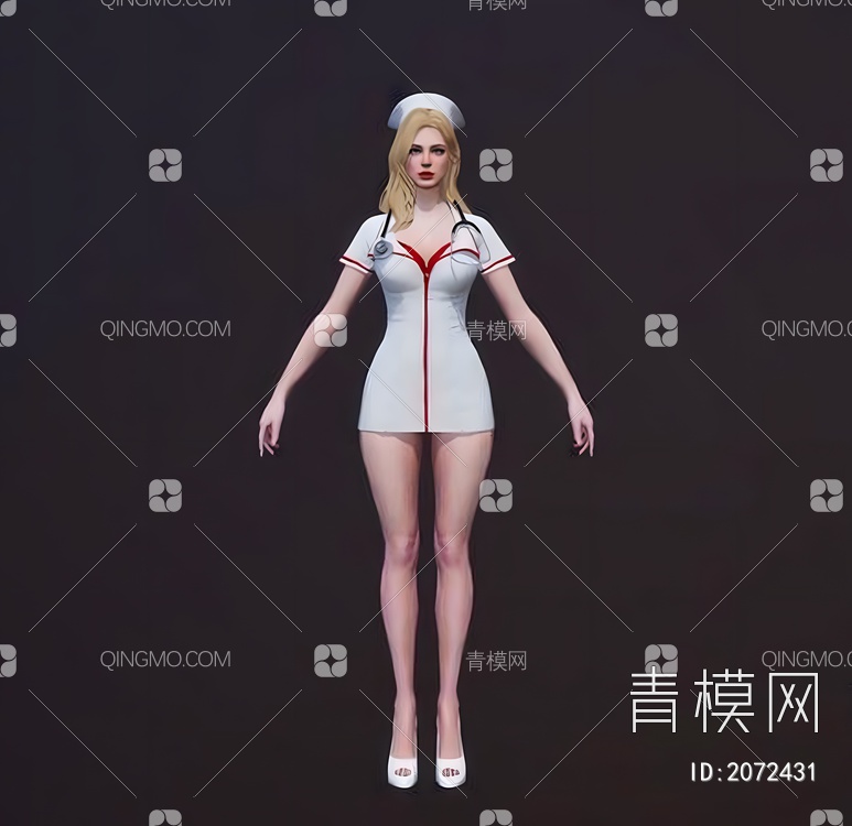 女护士3D模型下载【ID:2072431】