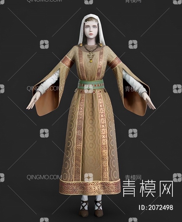 修女公主皇后3D模型下载【ID:2072498】