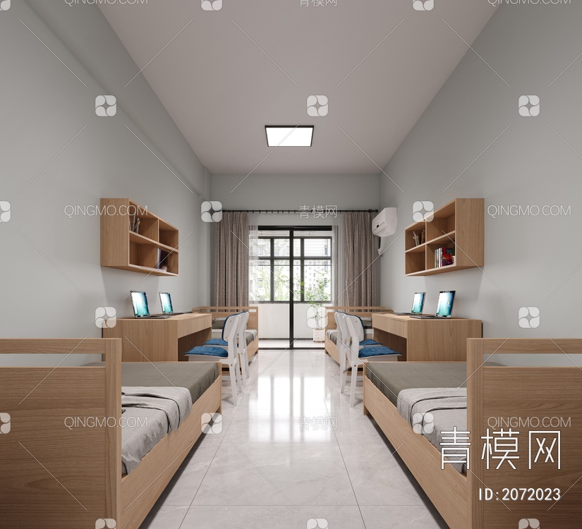 宿舍3D模型下载【ID:2072023】
