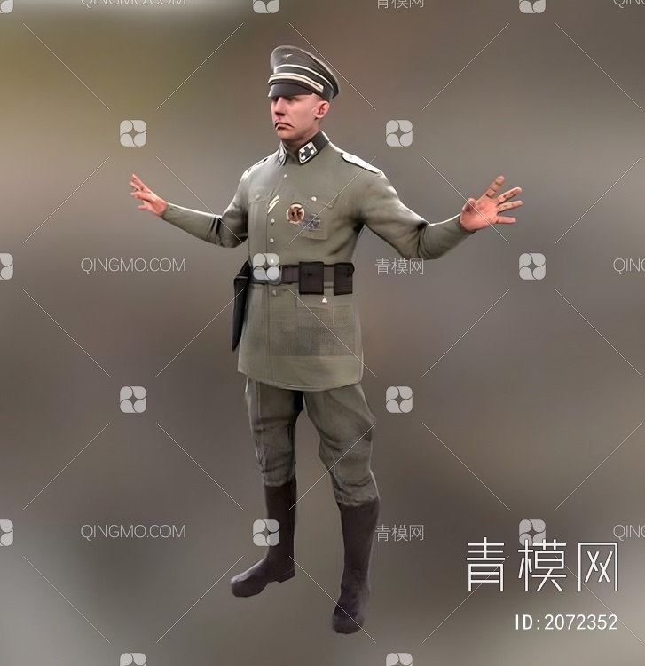 德国军官3D模型下载【ID:2072352】