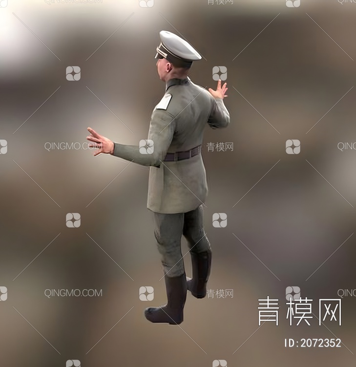 德国军官3D模型下载【ID:2072352】