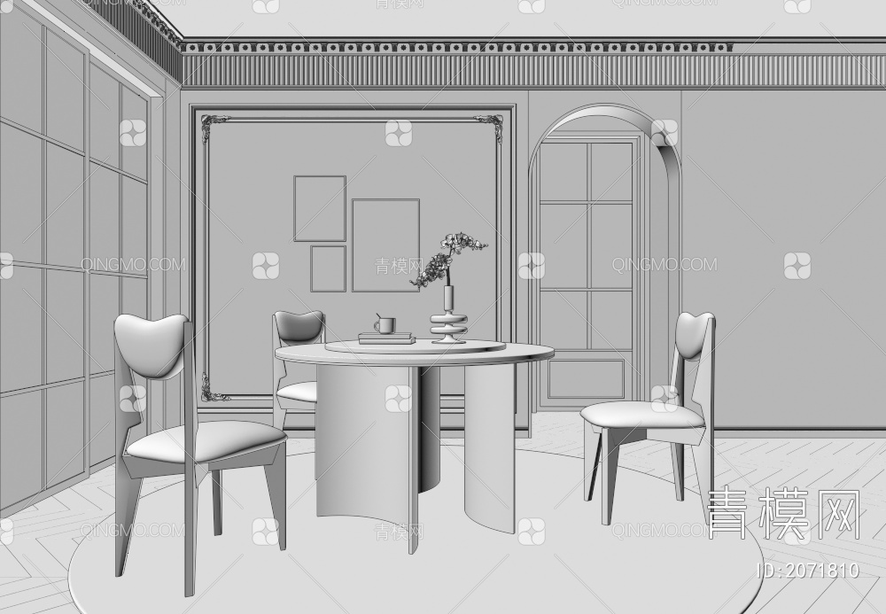 家居餐厅3D模型下载【ID:2071810】