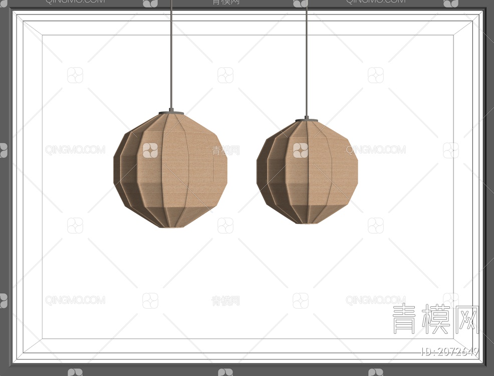 吊灯SU模型下载【ID:2072649】