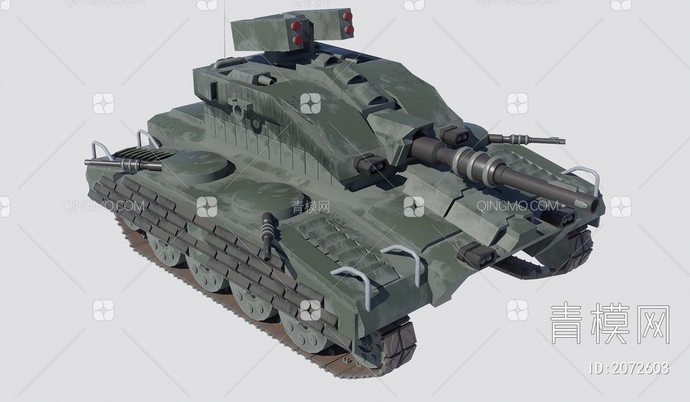 重型坦克3D模型下载【ID:2072603】