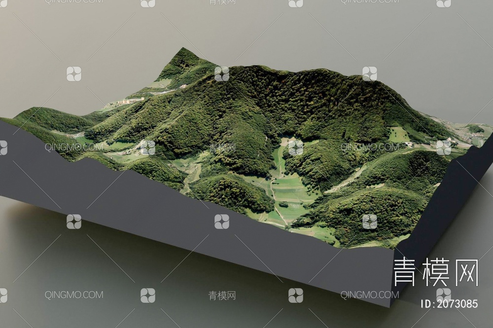 景观山体地形 微地形3D模型下载【ID:2073085】