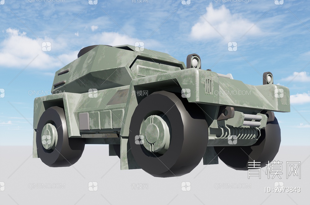 装甲车3D模型下载【ID:2073843】