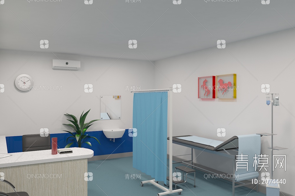 医院 门诊室3D模型下载【ID:2074440】