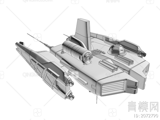 未来交通 空天飞机3D模型下载【ID:2072790】