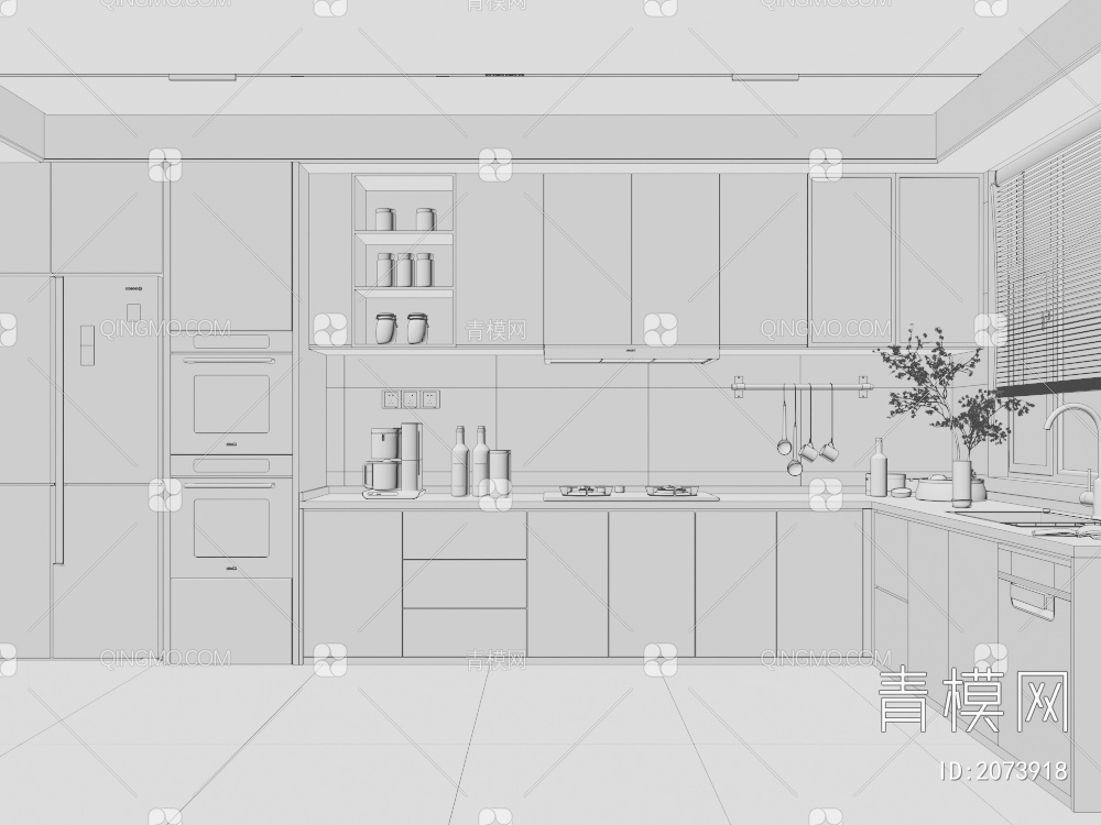 厨房3D模型下载【ID:2073918】
