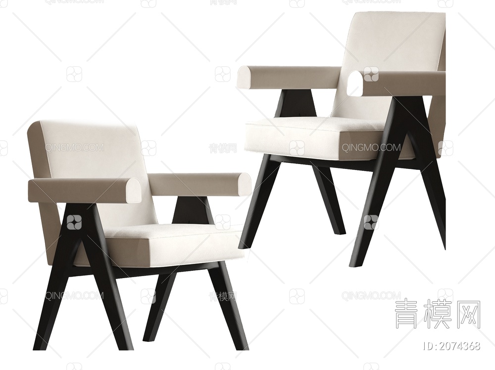 扶手椅3D模型下载【ID:2074368】