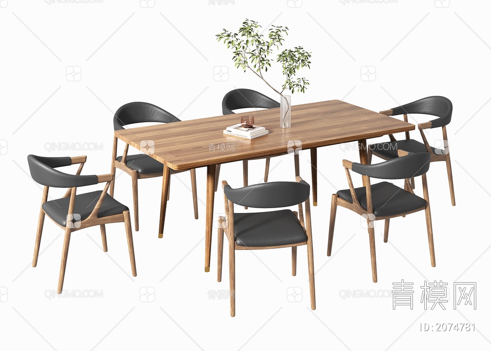 餐桌椅3D模型下载【ID:2074781】