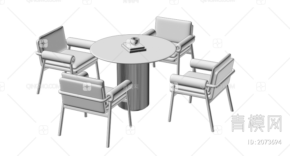 休闲桌椅3D模型下载【ID:2073694】
