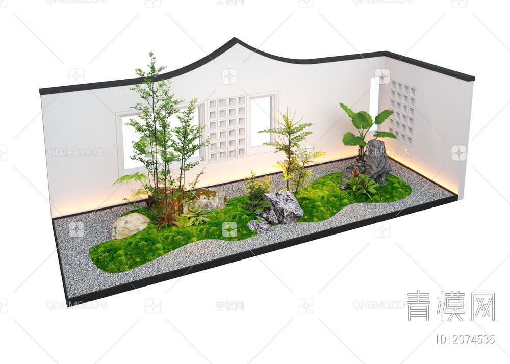 景观小品3D模型下载【ID:2074535】