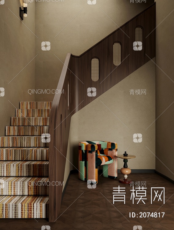 中古风楼梯间3D模型下载【ID:2074817】
