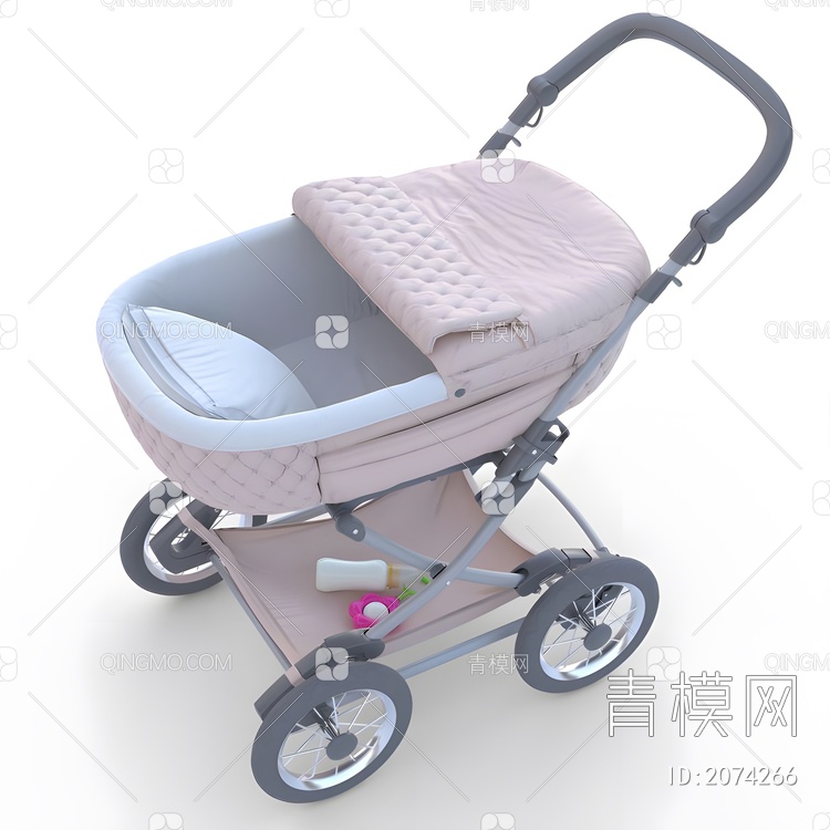婴儿车3D模型下载【ID:2074266】