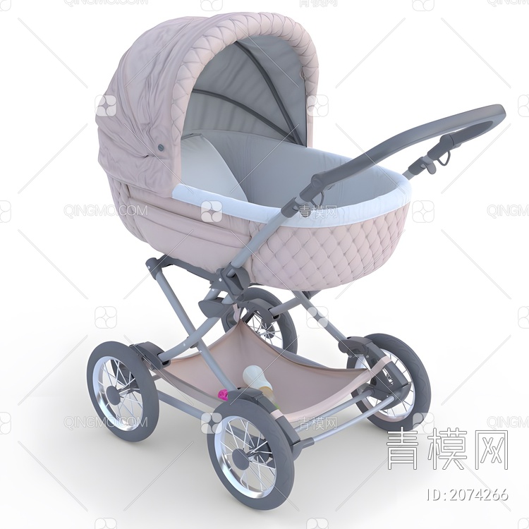 婴儿车3D模型下载【ID:2074266】