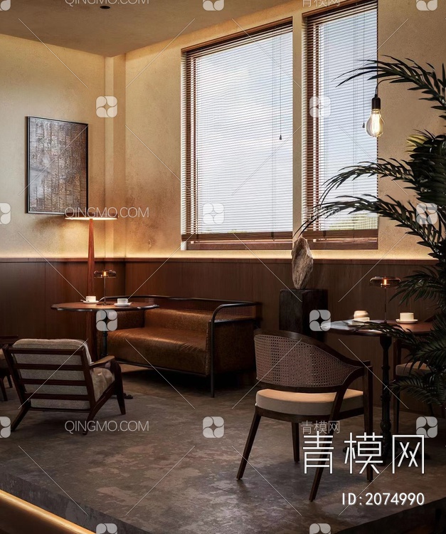 咖啡厅3D模型下载【ID:2074990】