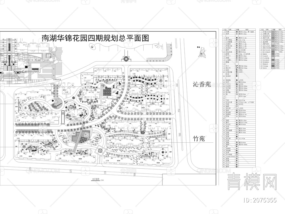 117套居住区景观规划CAD图纸【ID:2075355】