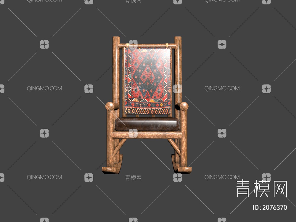 木椅3D模型下载【ID:2076370】