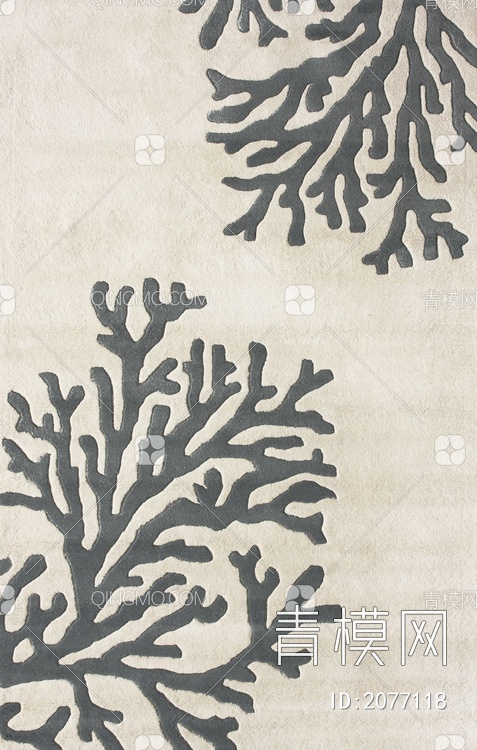 现代无缝地毯，素色地毯，毛绒地毯，抽象图案地毯贴图下载【ID:2077118】
