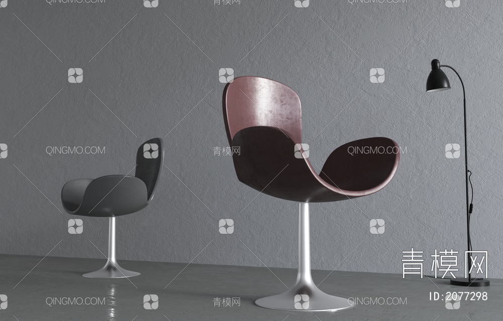 单椅3D模型下载【ID:2077298】
