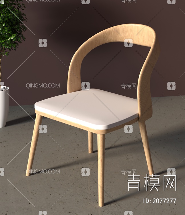 单椅3D模型下载【ID:2077277】