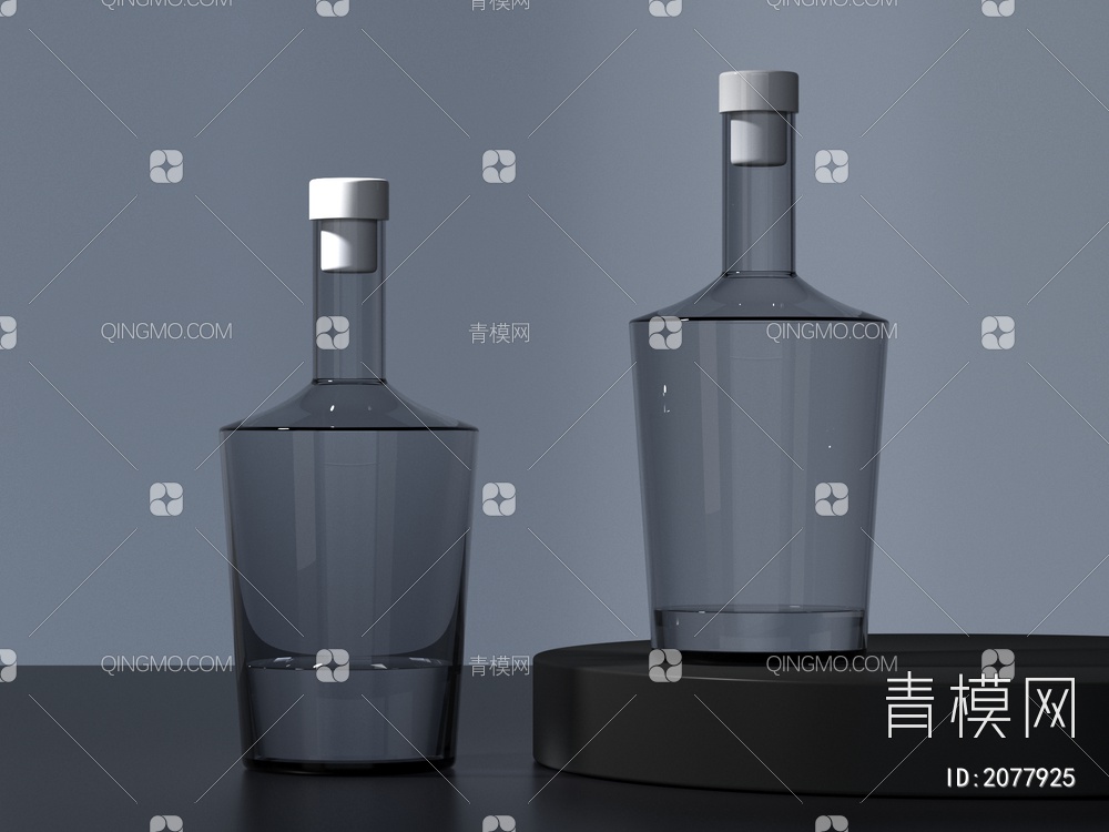 酒品，红酒瓶，水具3D模型下载【ID:2077925】