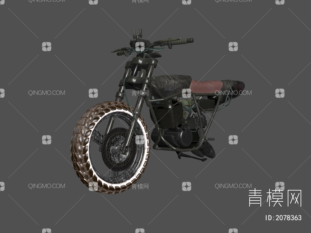 单枪匹马越野摩托3D模型下载【ID:2078363】