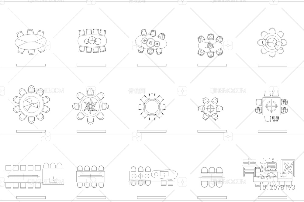 户型优化布局CAD图库 室内设计家装家具平面网红模块素材图块素材【ID:2078193】