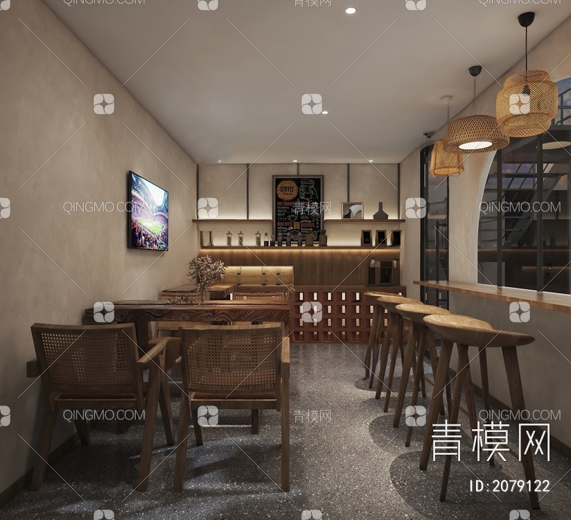 酒吧3D模型下载【ID:2079122】