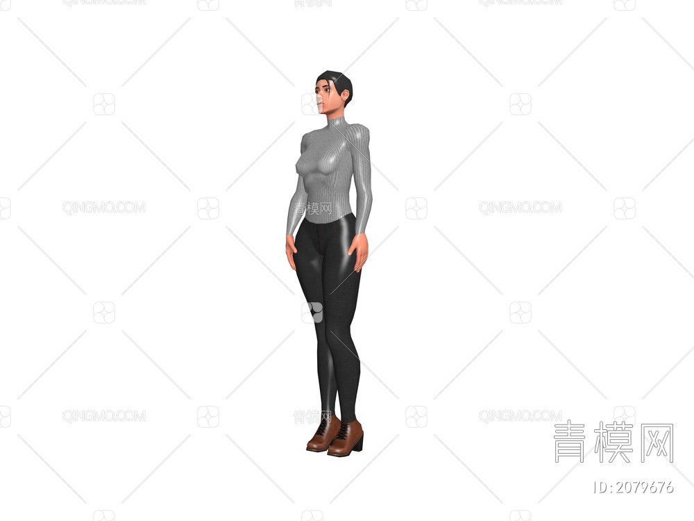 女人3D模型下载【ID:2079676】