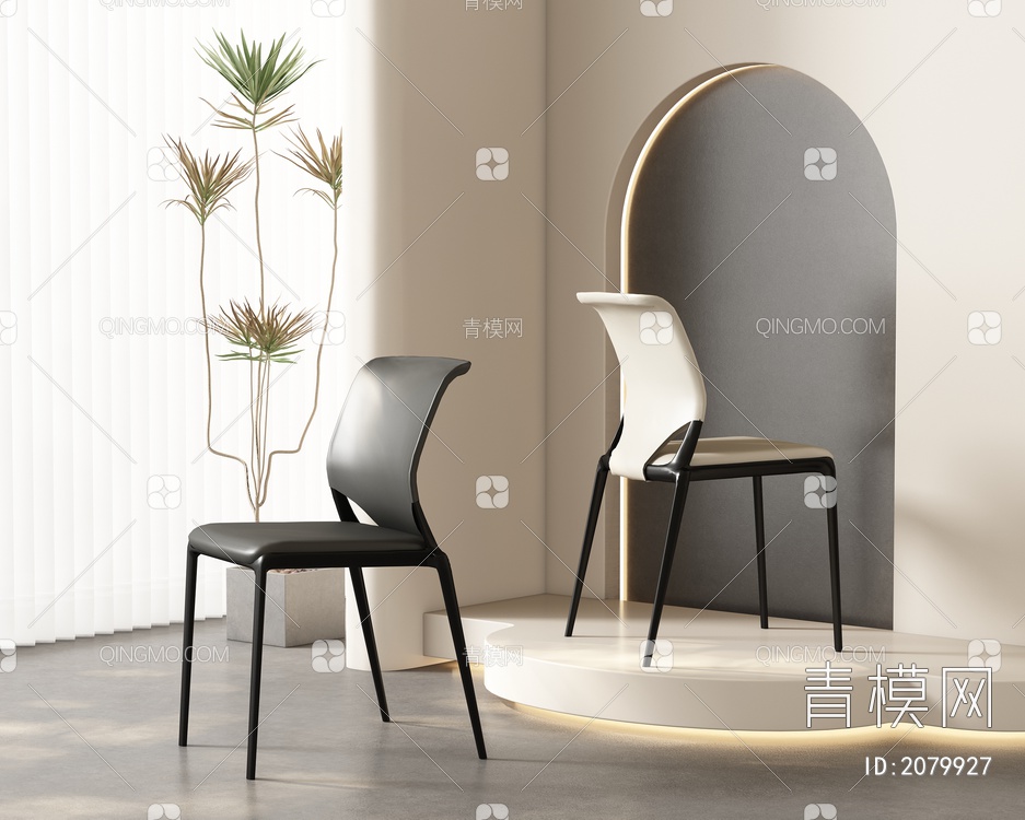 单椅 餐椅 休闲椅3D模型下载【ID:2079927】